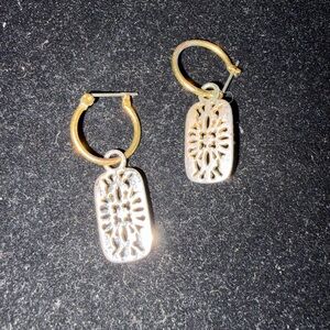 Elegant Gold and Silver Hoop Earrings